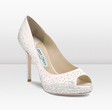 Aren't these Dali ivory satin platform shoes by Jimmy Choo, £850, gorgeous?