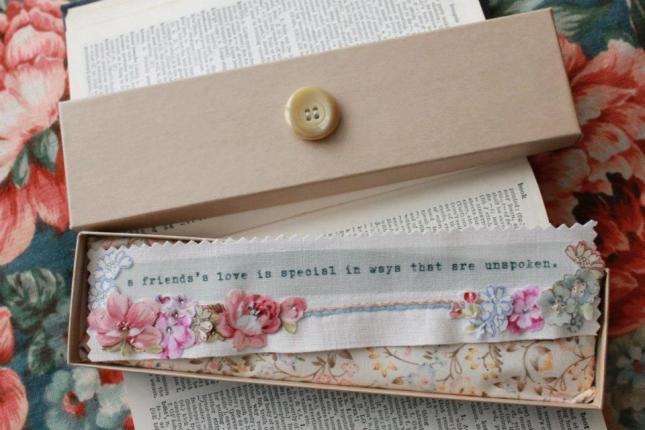 Could Vicky's stunning bookmarks, £12, be the perfect gifts for your bridesmaids?